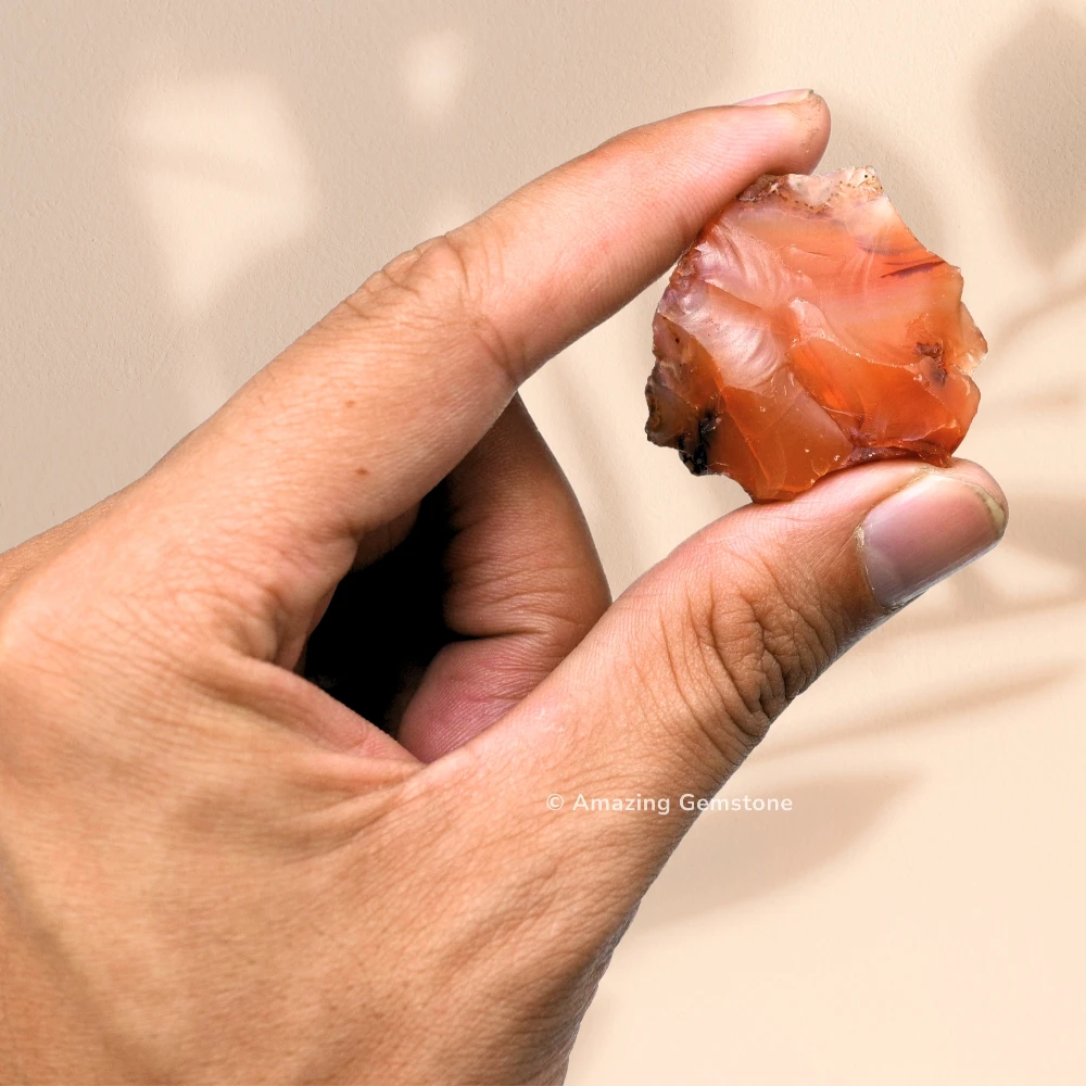 Carnelian Raw Crystals (5 Pieces)