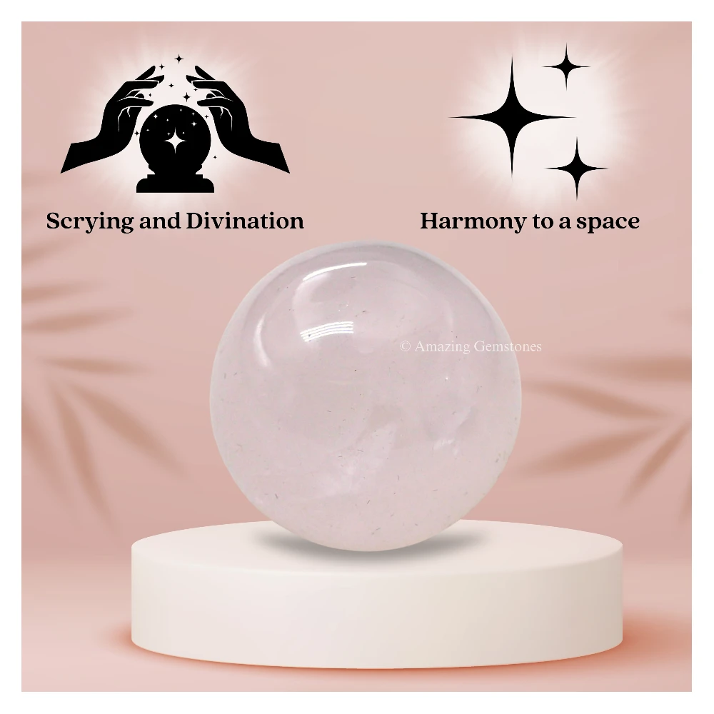 Rose Quartz Sphere (1 Inch)