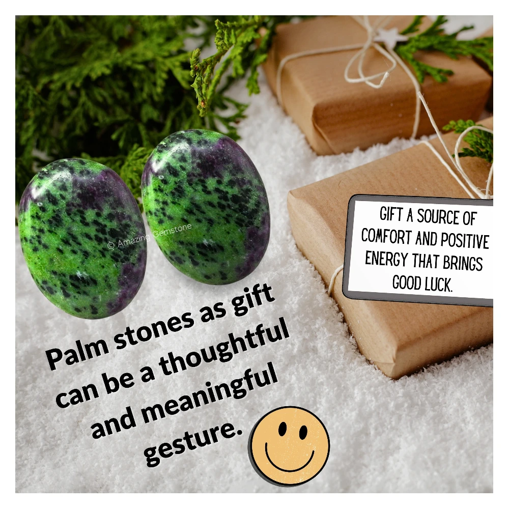 Ruby Zoisite Palm Stone