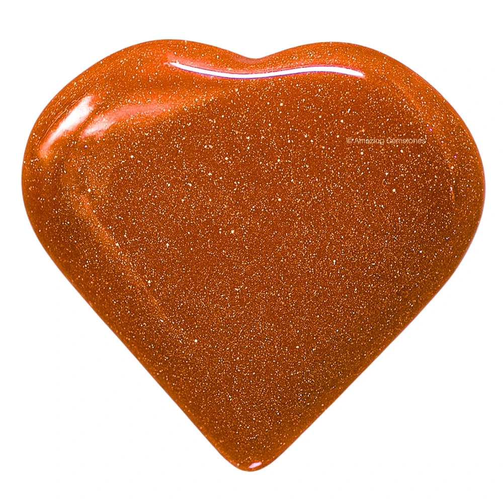 Red Goldstone Heart (Pack of 2)