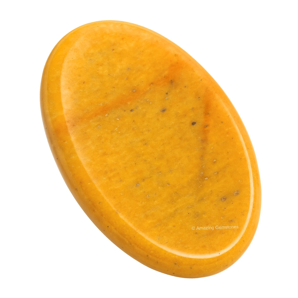 Yellow Jasper Worry Stone