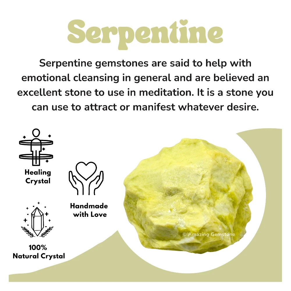 Serpentine Raw Crystals (1 LB)