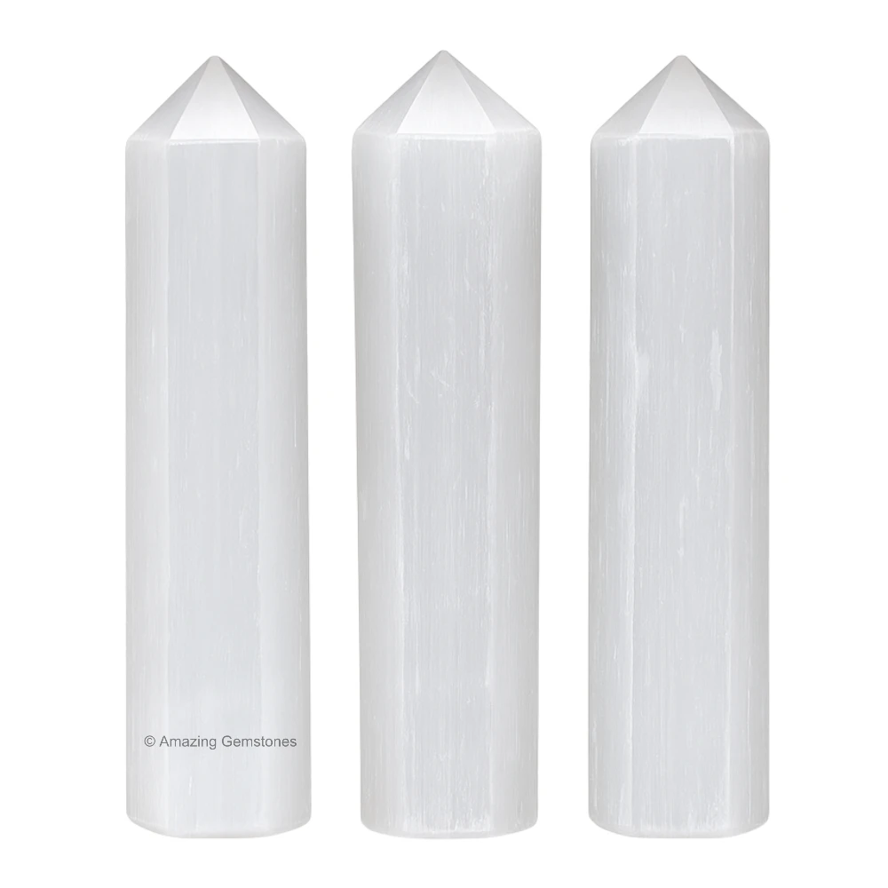 Selenite Pencil Points (Set of 50)