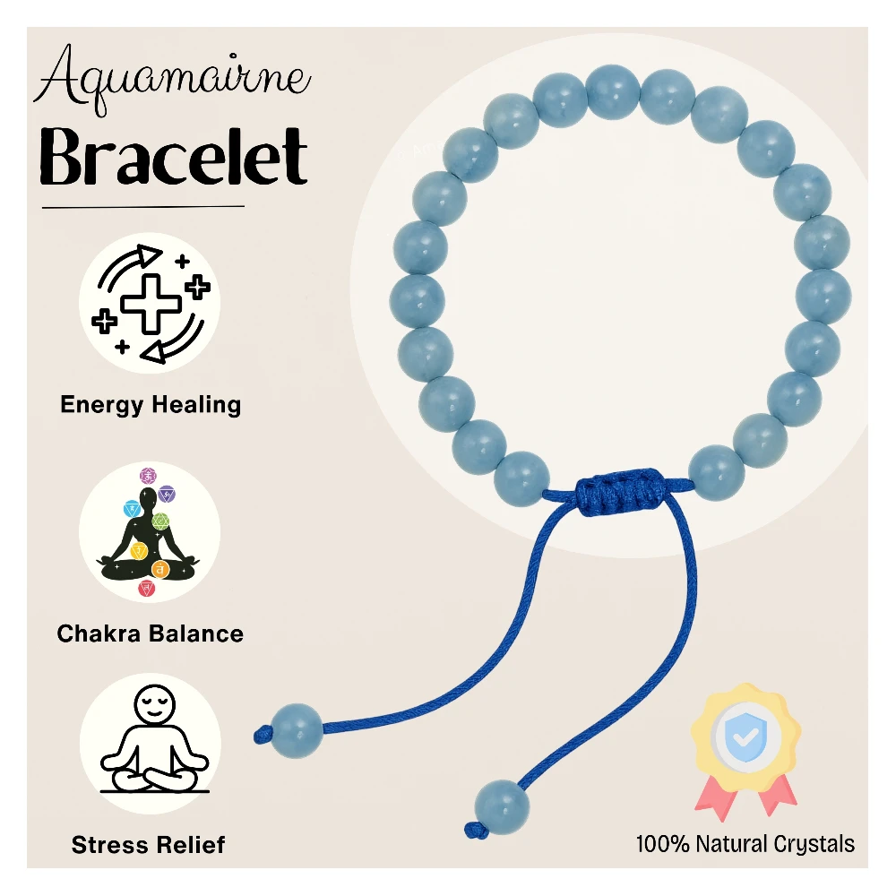 Aquamarine Bracelet (Adjustable)