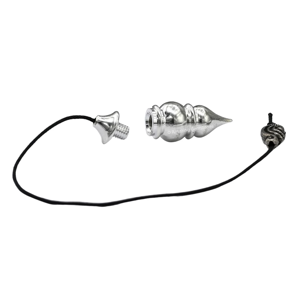 Copper Metal Pendulum - Silver Tear Drop Pot (MP57)