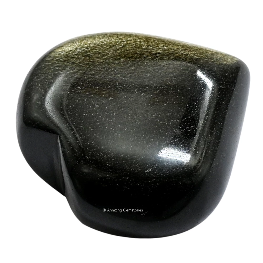 Golden Sheen Obsidian Heart