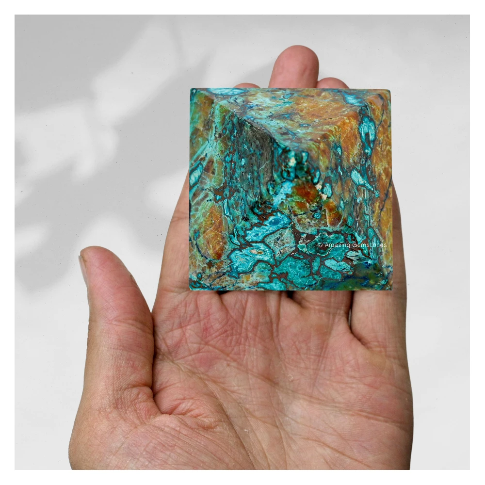 Chrysocolla Pyramid (2 Inch)
