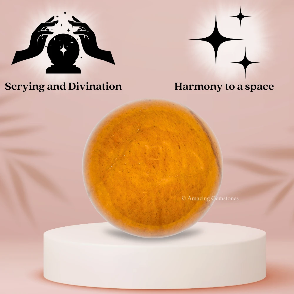 Yellow Jasper Sphere (1 Inch)