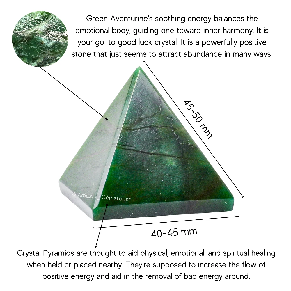 Dark Green Aventurine Pyramid (2 Inch)