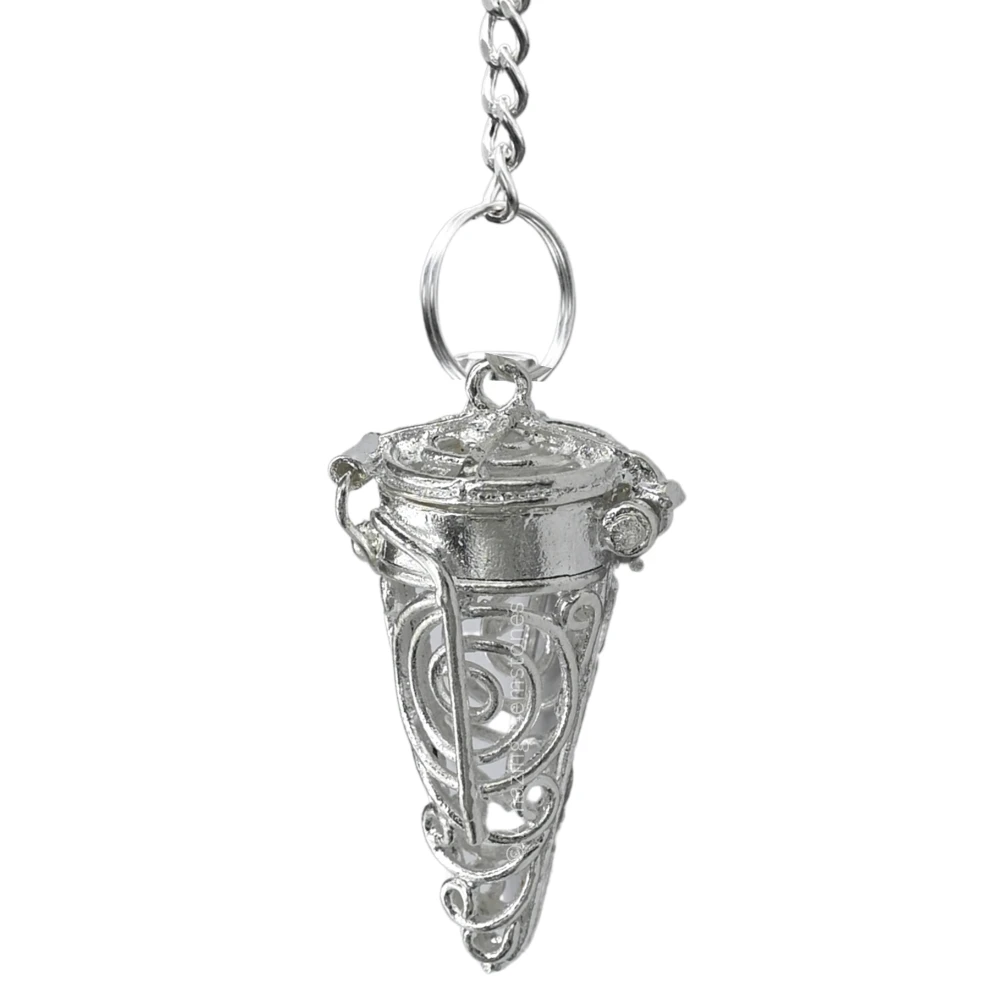 Copper Metal Pendulum - Silver Cone Chamber (MP88)