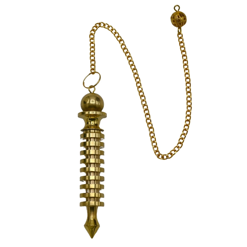Copper Metal Pendulum - Gold 9 ISIS Ring Plate (MP03)