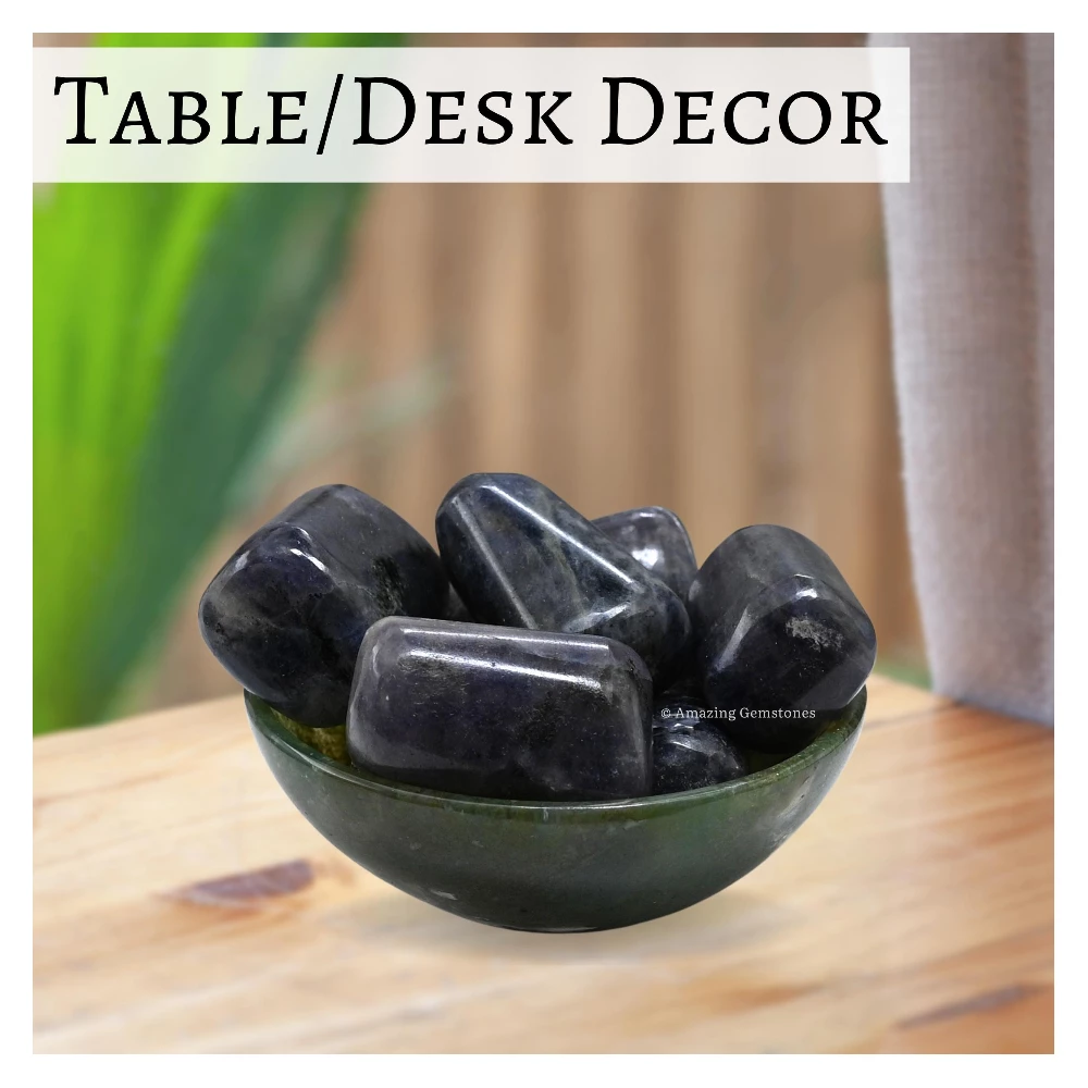 Tumbled Iolite Crystals Stones (1000+ Carats)