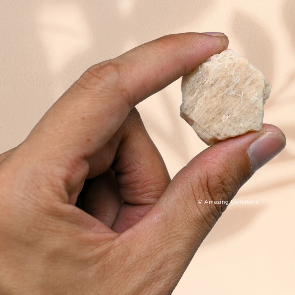 Cream Moonstone Raw Crystals (2 Pieces)