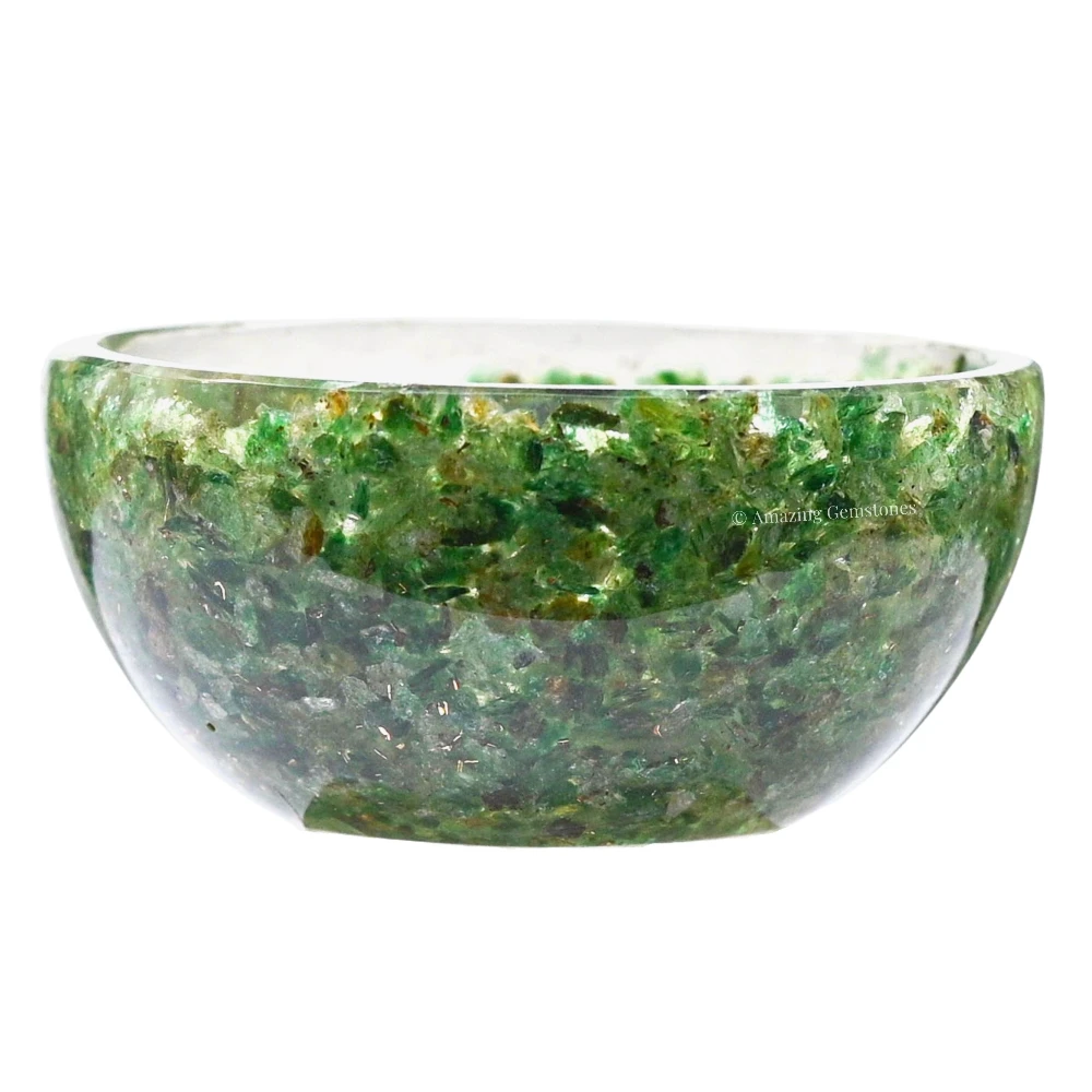 Green Aventurine Crystal Orgone Bowl (3 Inch)
