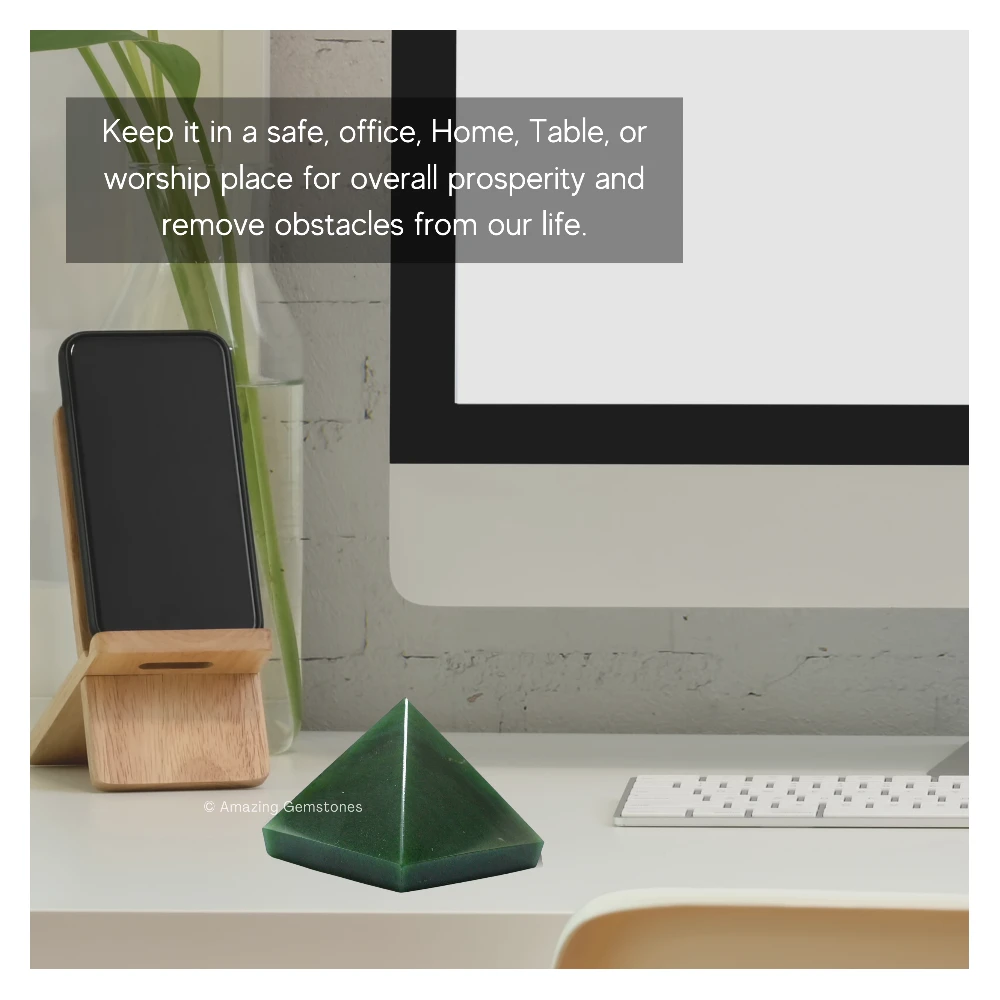 Dark Green Aventurine Pyramid (1.5 Inch)