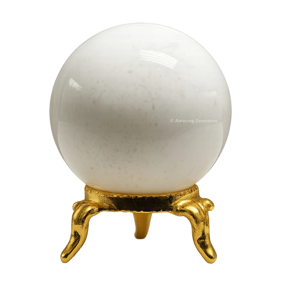 Snow Quartz Sphere (2 Inch)