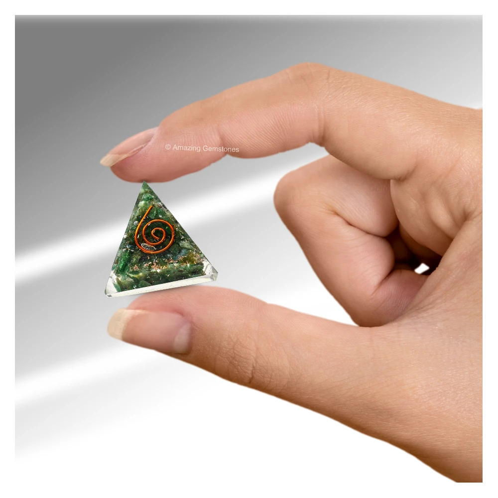 Green Aventurine Orgone Pyramid - Mini