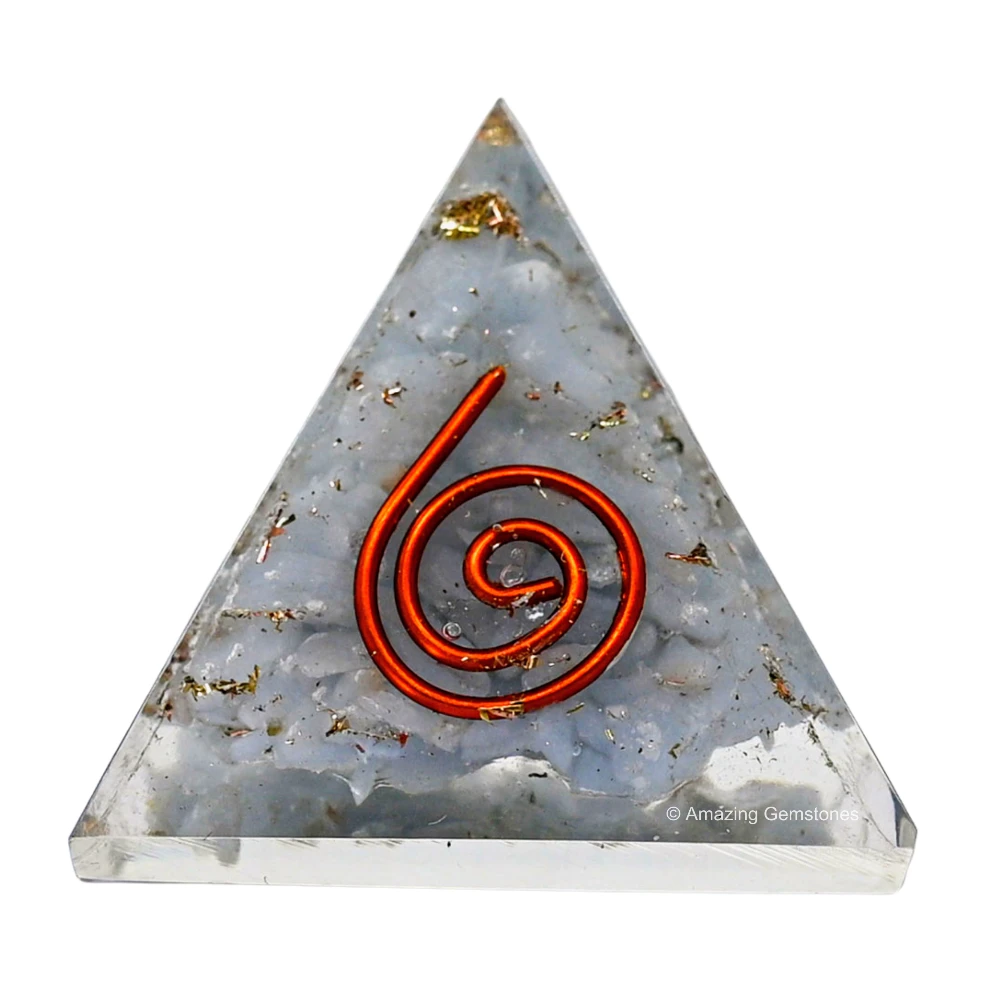 Angelite Orgone Pyramid - Mini