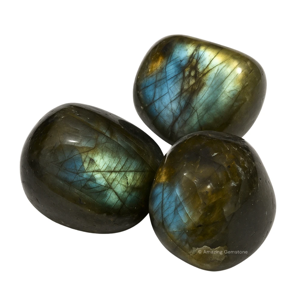 Tumbled Labradorite Crystals Stones (1 oz)