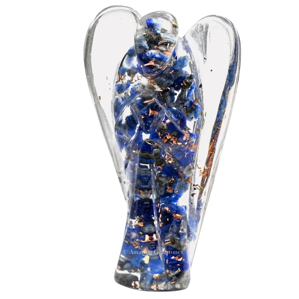 Lapis Lazuli Orgone Angel Figurine (2 Inch)