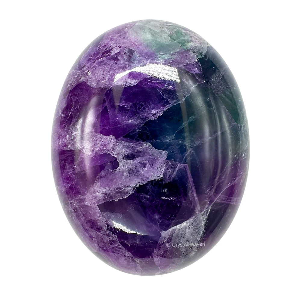 Purple Fluorite Palm Stone