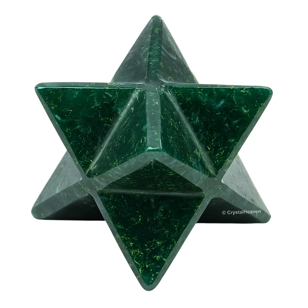 Moss Agate Crystal Merkaba (20-25 mm)