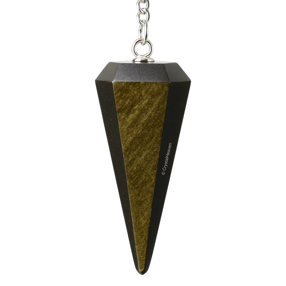 Golden Sheen Obsidian Pendulum