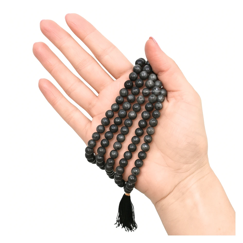 Larvikite Japa Mala (Without Knot)