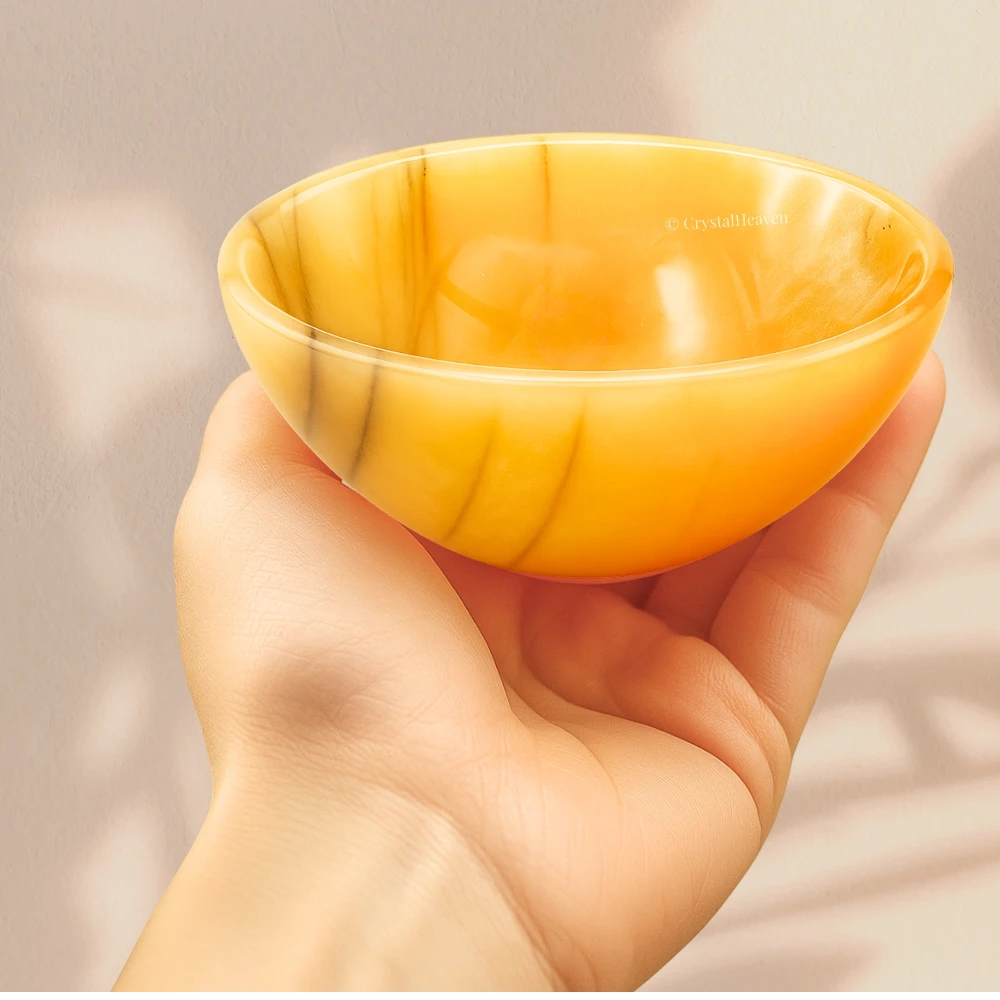 Yellow Aventurine Crystal Bowl - 3 Inch