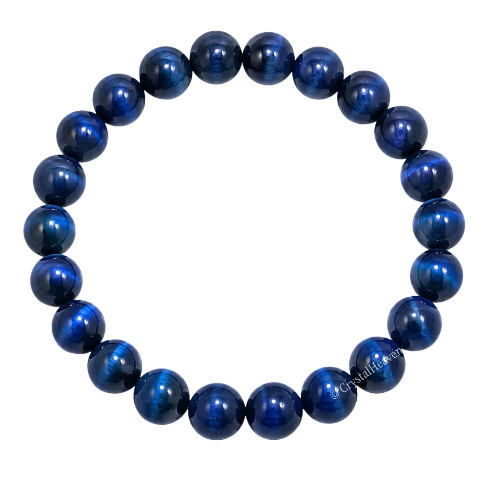 Blue Cat's Eye Bracelet (Elastic)