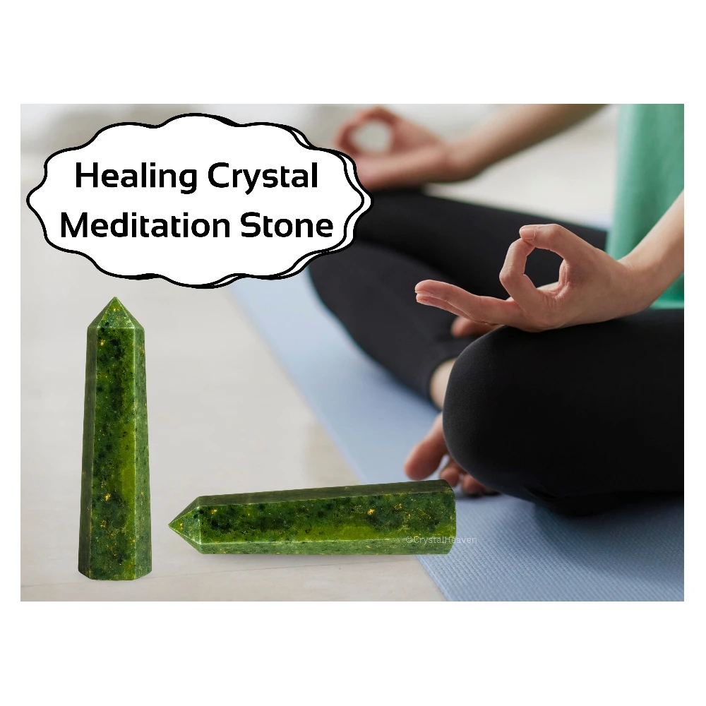 Green Jade Crystal Tower (2" to 3" inch)