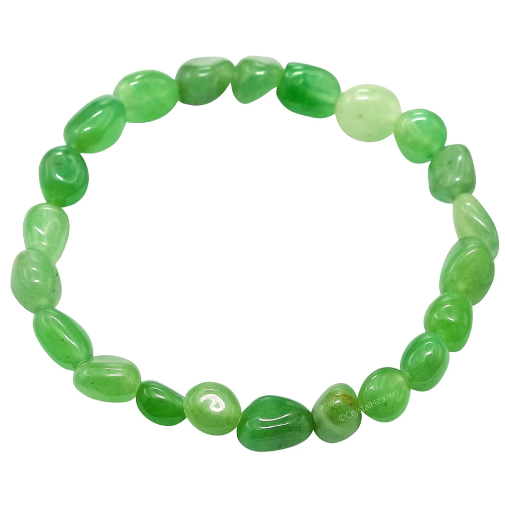 Green Aventurine Tumbled Bracelet (Elastic)