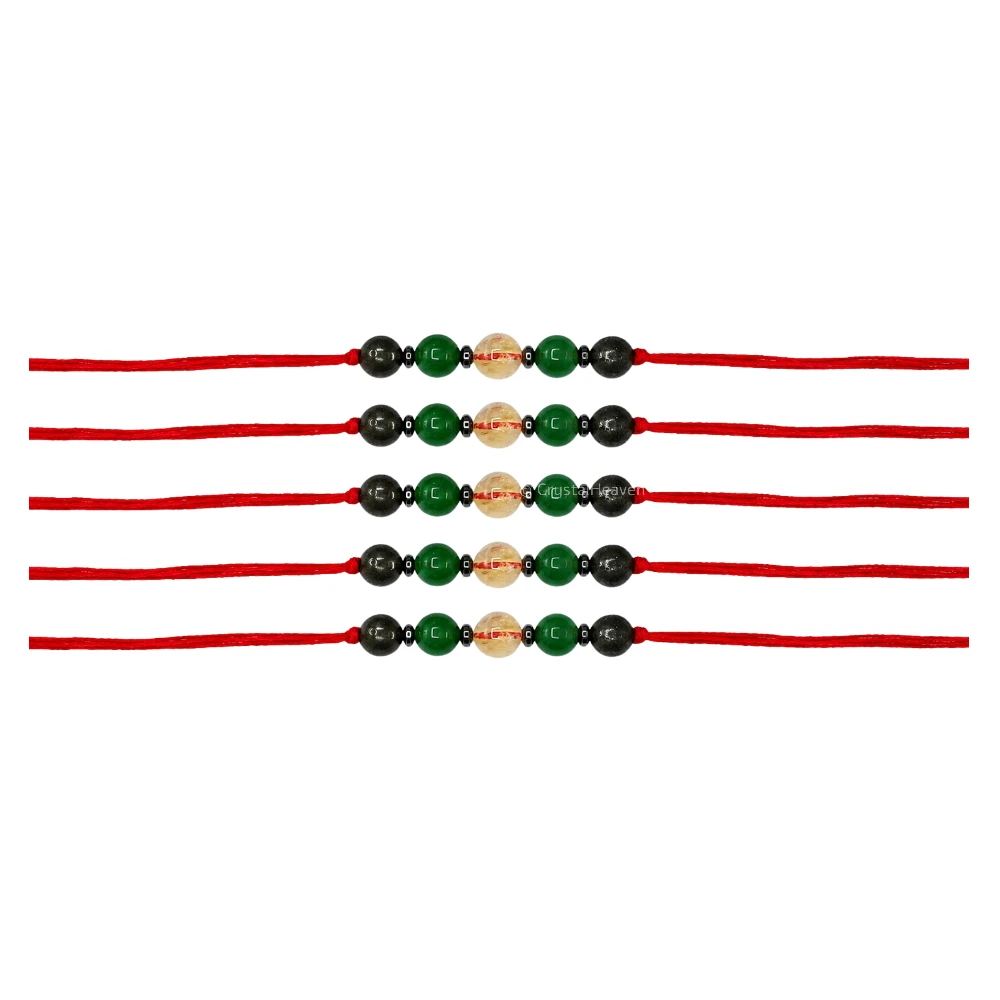 Money and Success Rakhi for Brother (Set of 5)