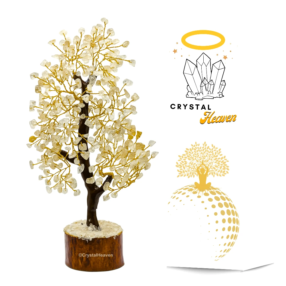 Golden Rutilated Quartz Tree (200 Chips)