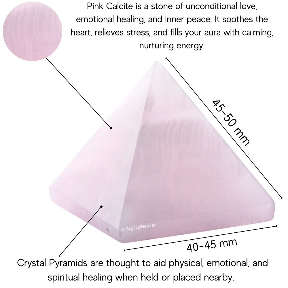 Pink Calcite Pyramid (2 Inch)