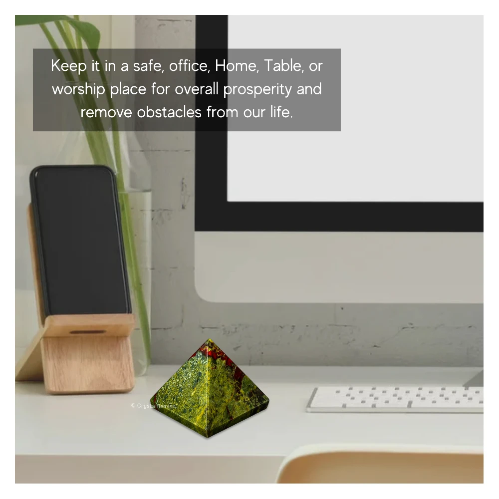 Dragon Bloodstone Pyramid (1.5 Inch)