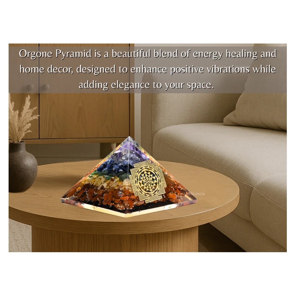 7 Chakra Orgone Pyramid (Shriyantra)