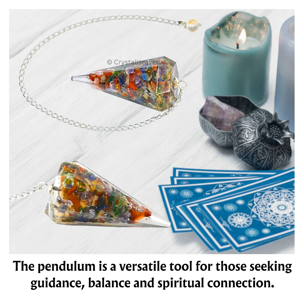 Multi Chakra Crystal Orgone Pendulum
