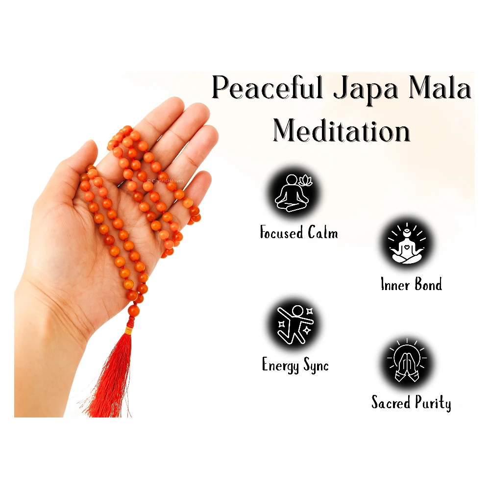 Red Aventurine Japa Mala (Hand Knotted)