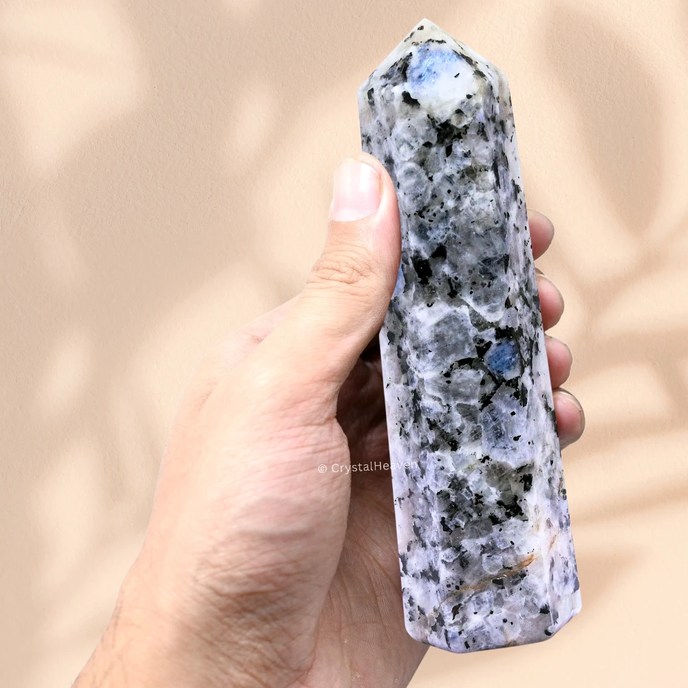 Large Rainbow Moonstone Tower