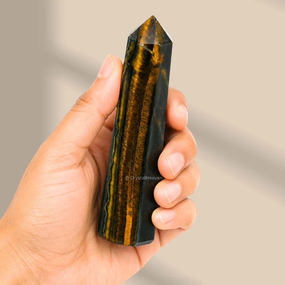 Multi Tiger Eye Crystal Tower (2" to 3" inch)