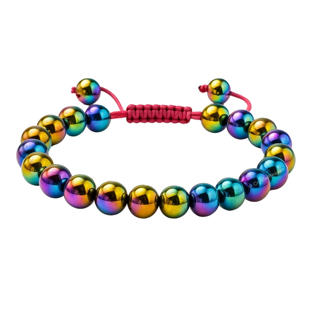 Rainbow Hematite Bracelet (Adjustable)