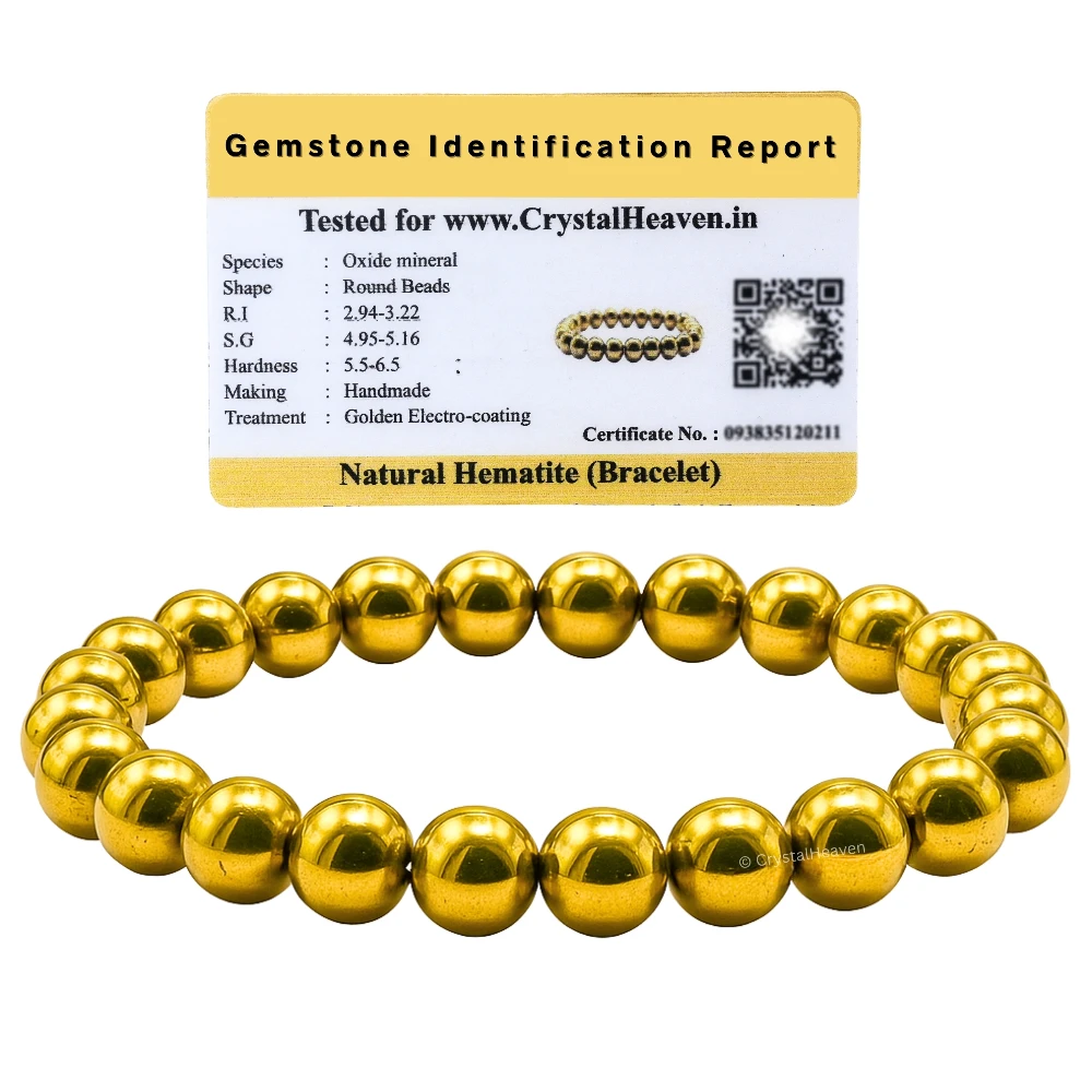 Golden Hematite Bracelet (Elastic)