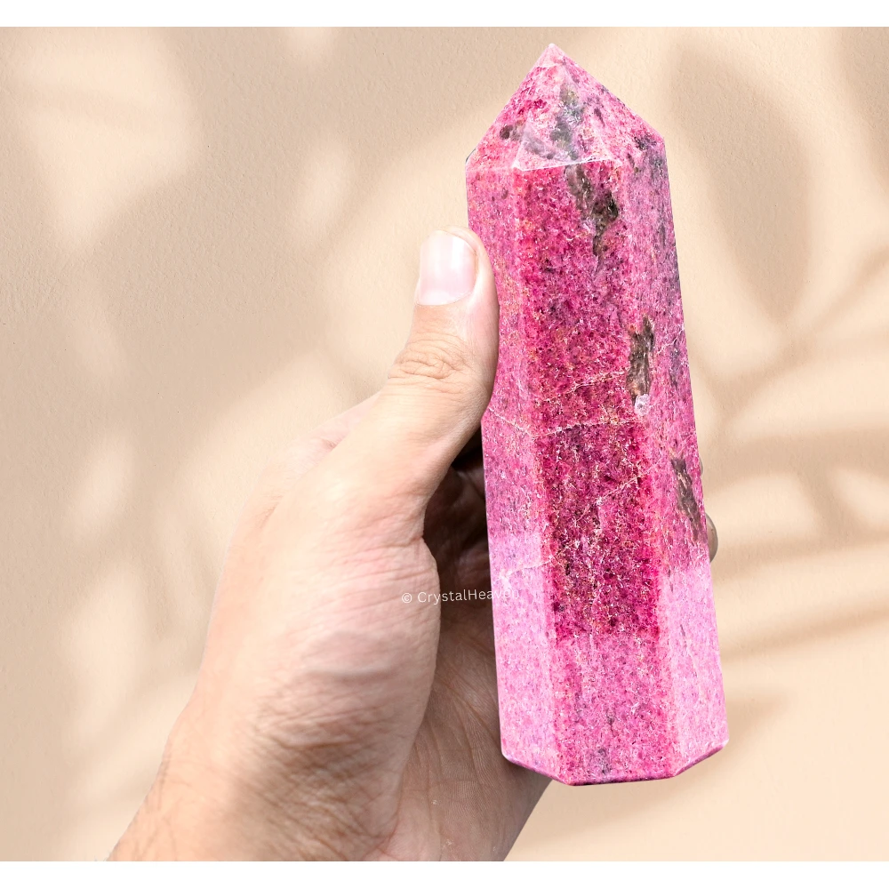 Large Rhodonite Tower