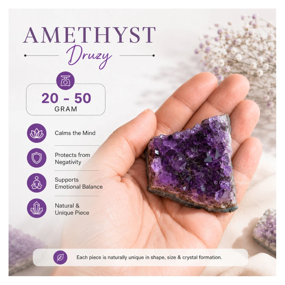 Amethyst Cluster (20 to 50 Gram)