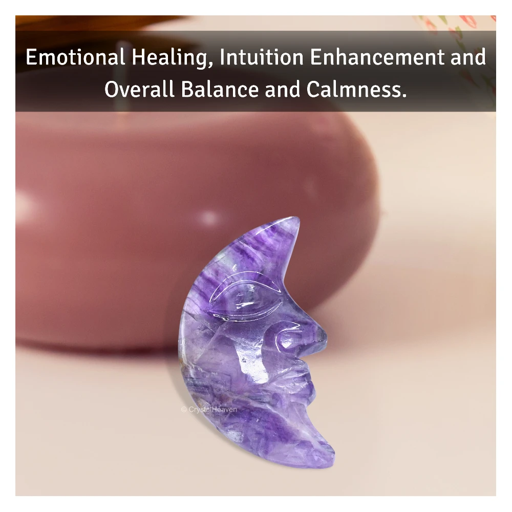 Amethyst Crescent Moon