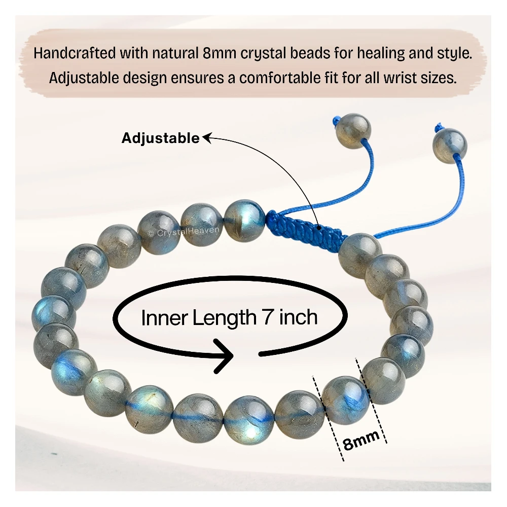 Premium Labradorite Bracelet (Adjustable)
