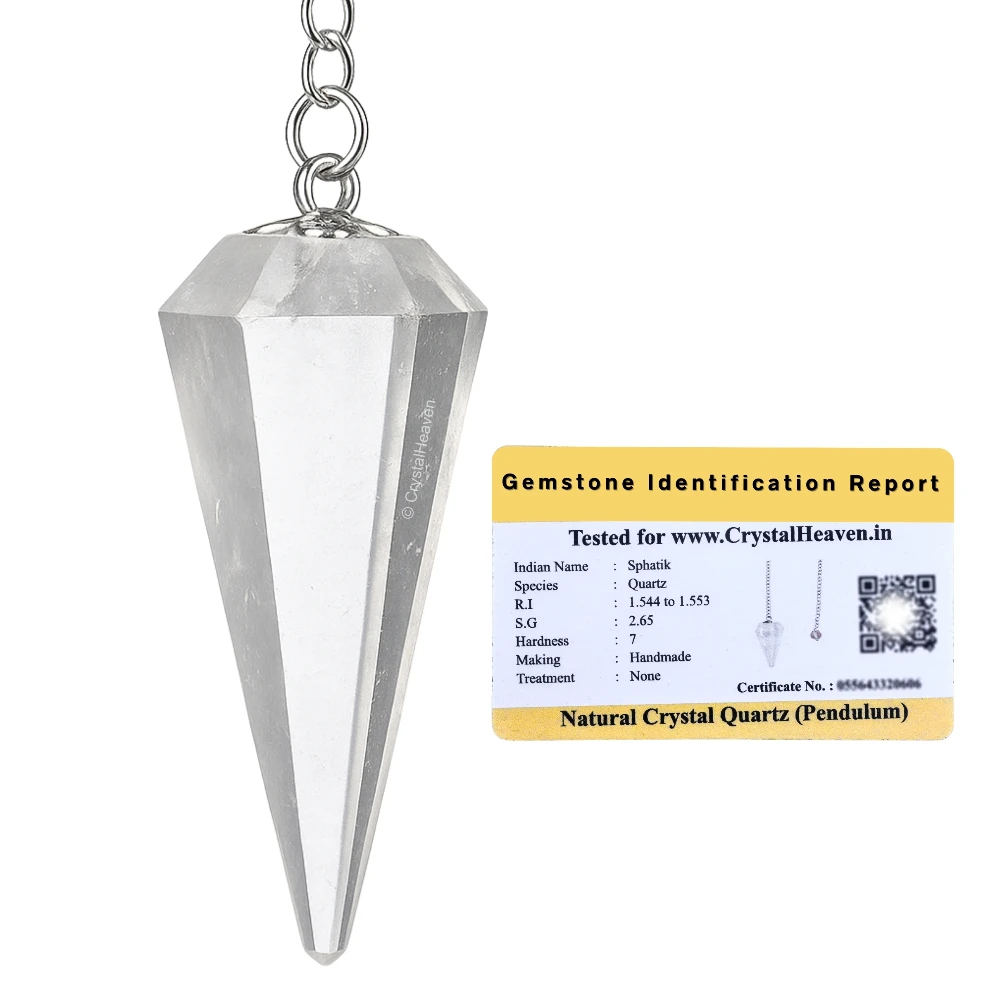Clear Quartz Pendulum