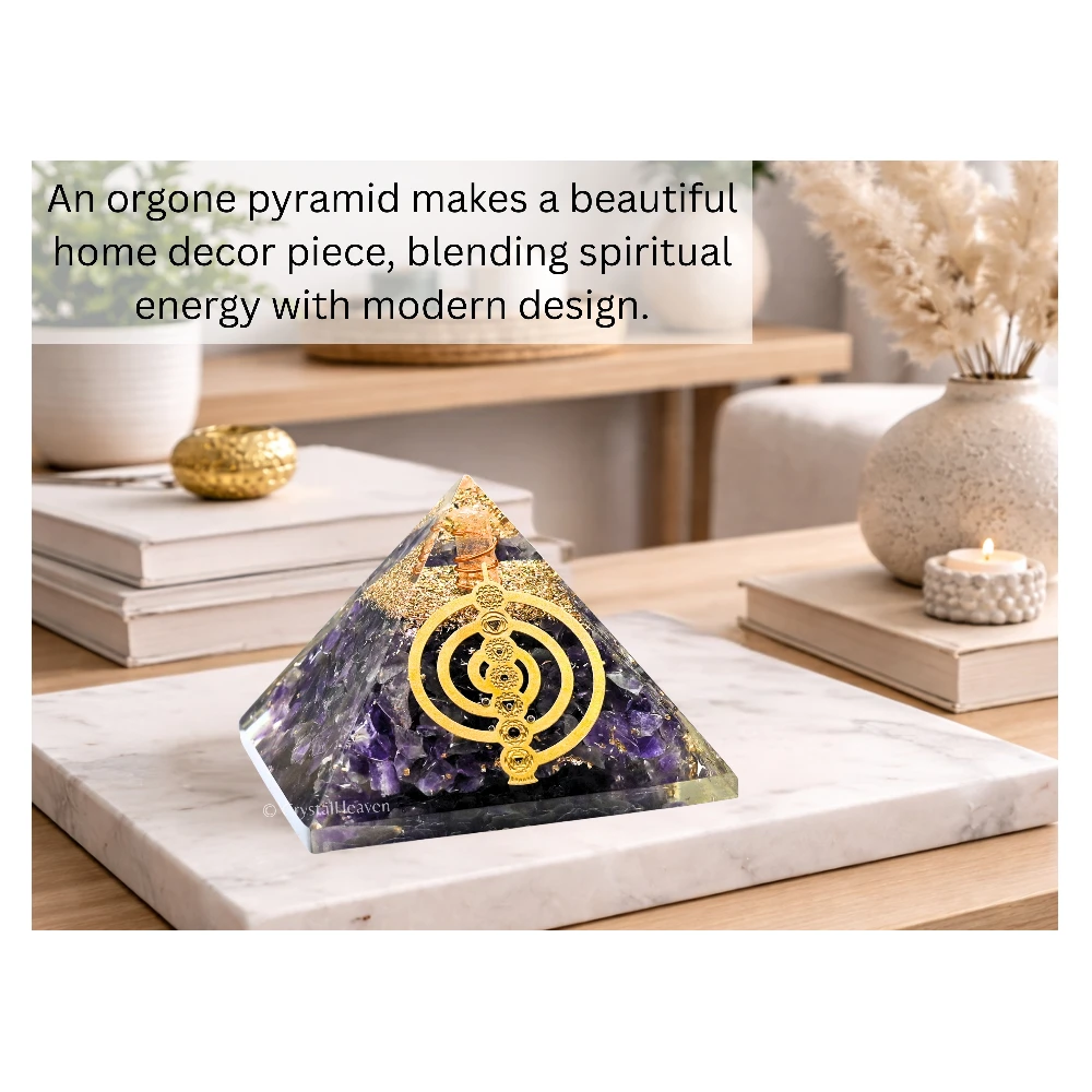 Amethyst Orgone Pyramid (Chakra Reiki)