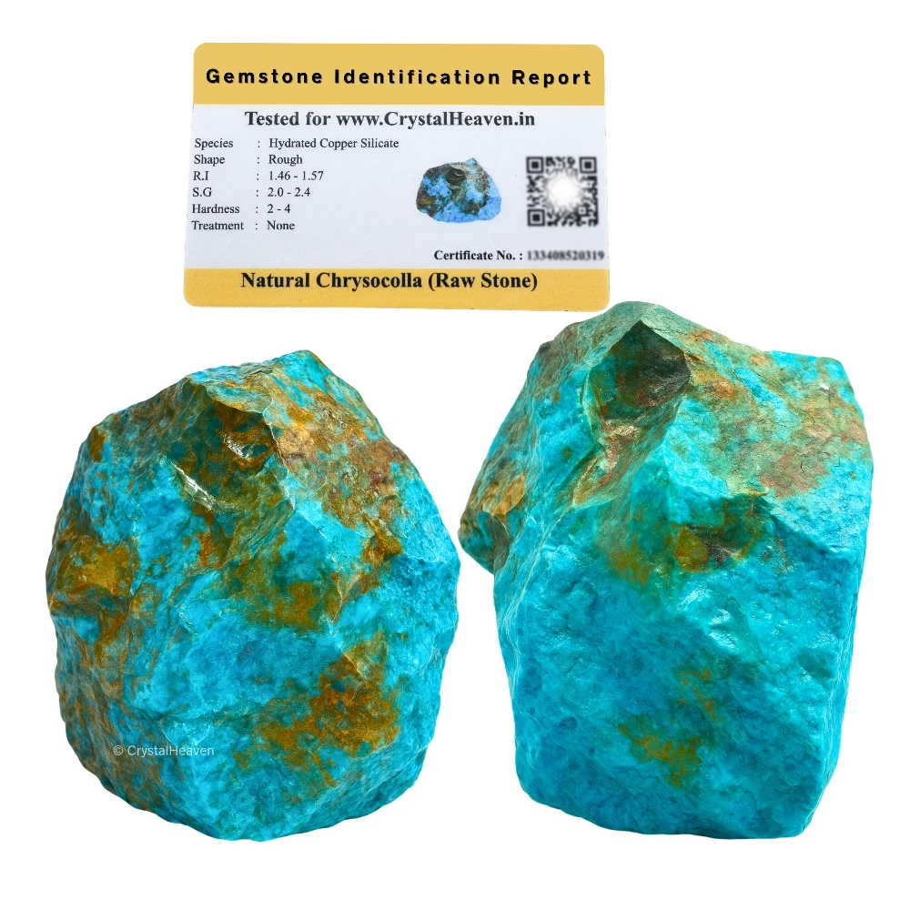 Raw Chrysocolla Crystals (1 Piece)